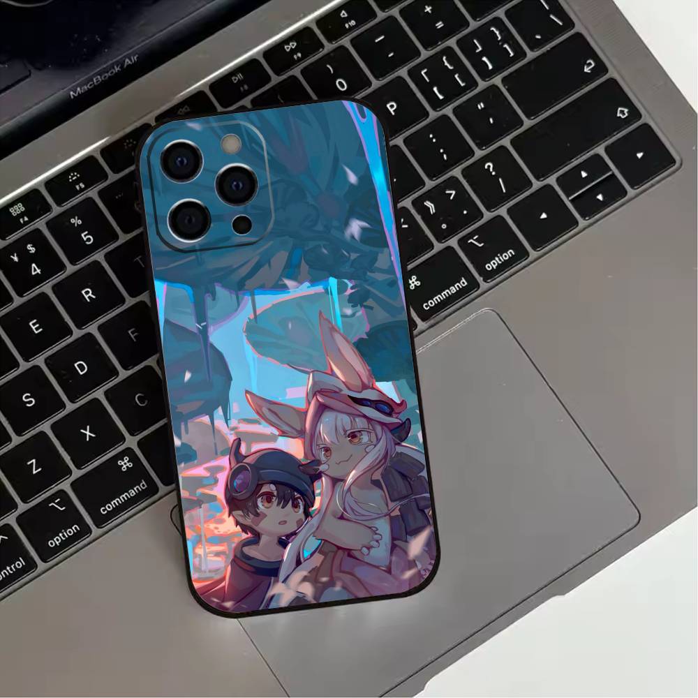 M-Made in Abyss  Phone Case For iPhone 17,16,15,14,13,12,11 Plus,Pro Max,XS,Soft Silicone Black Cover