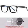 Square Photochromic Glasses Men Women Myopia Eyeglasses Students Short Sight Eyewear 0 -0.5 -1 -1.25 -1.5 -1.75 -2.0 To -6