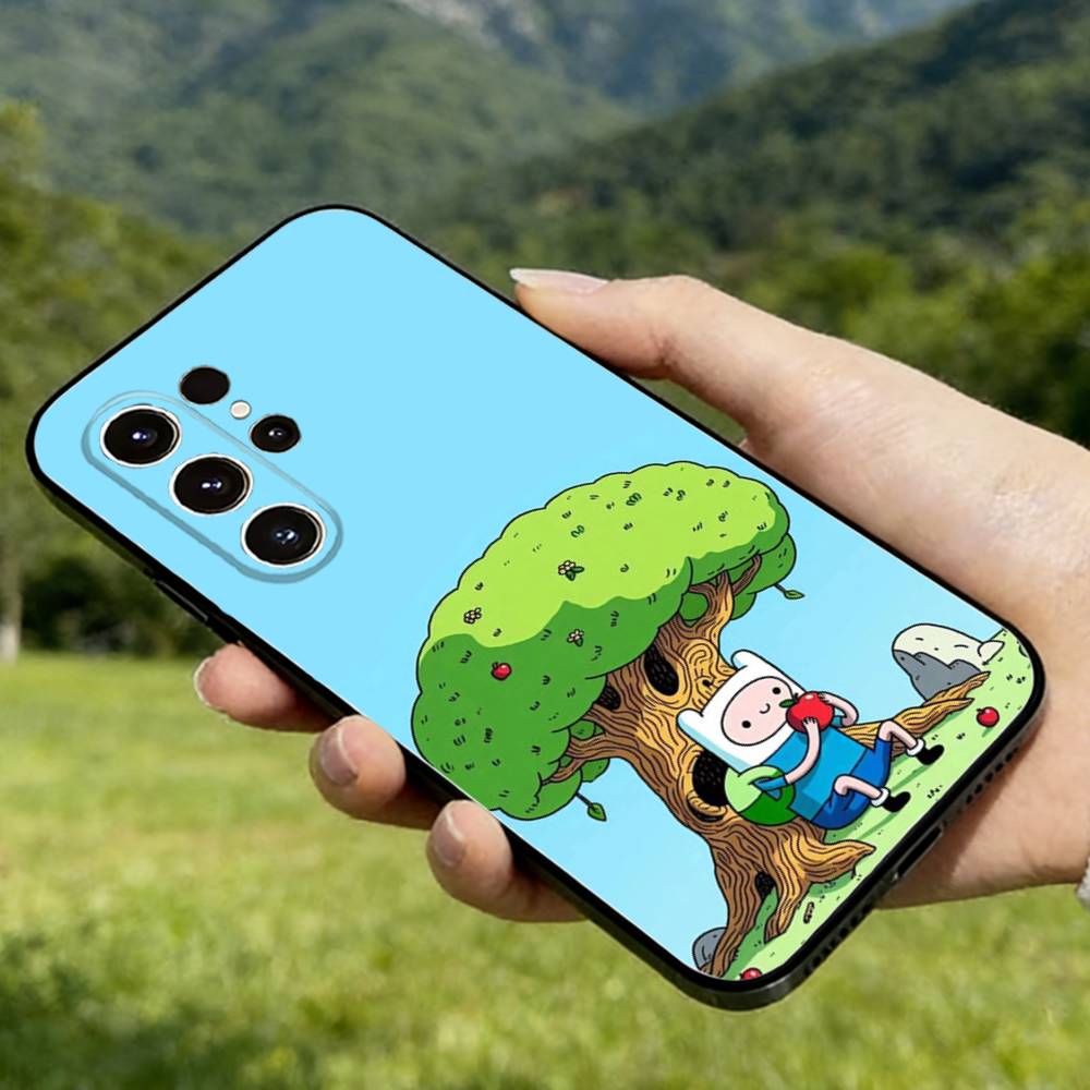 Adventure Time Phone Case For Samsung Galaxy A56,36,26,16,76,55,35,25,15,54,34,24,14 Soft Silicone Black Cover