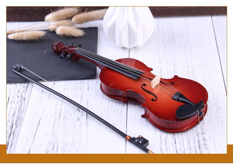 Mini Violin Model - Musical Instrument Decor Gift for Friends, Birthday, or Christmas