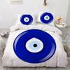 3D Printed Blue Evil Eye Bedding Sets,Girls Bed Supplies Set Duvet Cover Bed Comforter Set Bedding Set