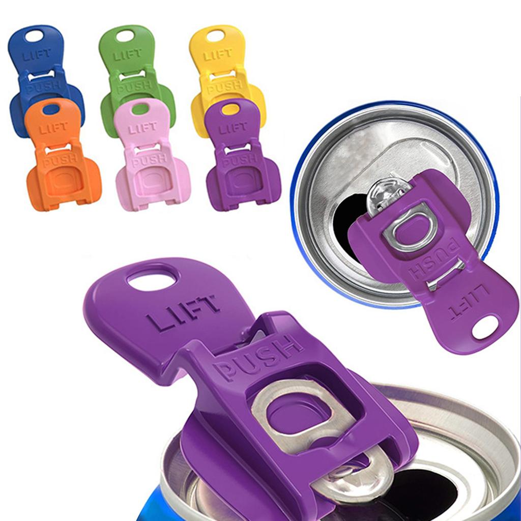 Manual Easy Opener Can Stopper Plastic Can Opener Drink Can Closure for Cola Beer Soda Drinks