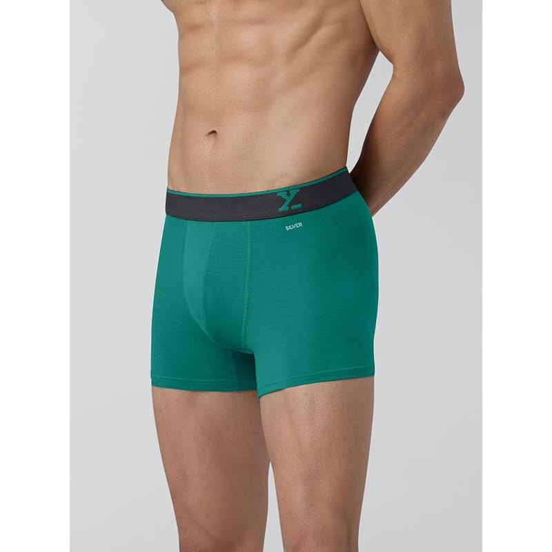 XYXX Men Micro Modal Trunk, Snug Fit, Solid, Pack of, XYTRNK3PCKN5 0, + Navigate + Horizon