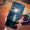For Samsung Galaxy A55 5G Case Black TPU Silicone Beautiful Pattern Phone Cases for Galaxy A55 Shockproof Soft Cover A 55 6.6''