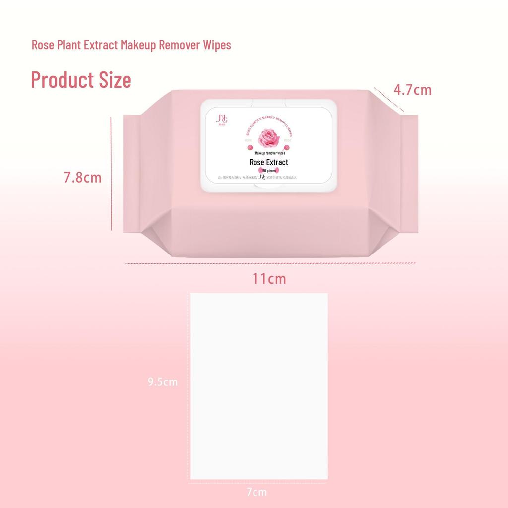 Portable No-Rinse Facial Cleansing Wipes - Disposable Makeup Remover Cotton Pads