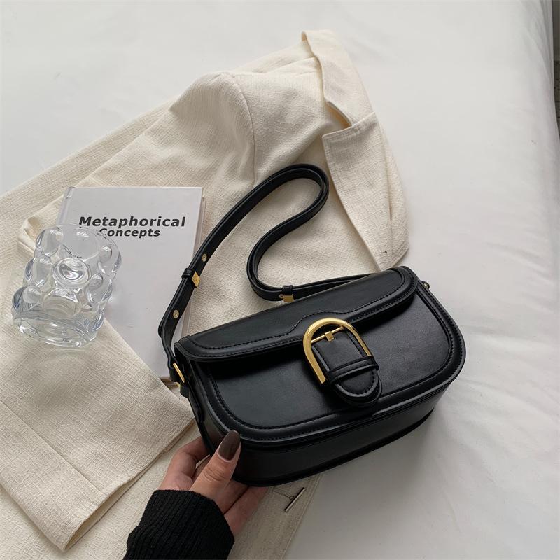 New PU Women Retro Small Bag Fashion Trend Single Shoulder High Quality Lightweight Luxury Travel Shopping Bag