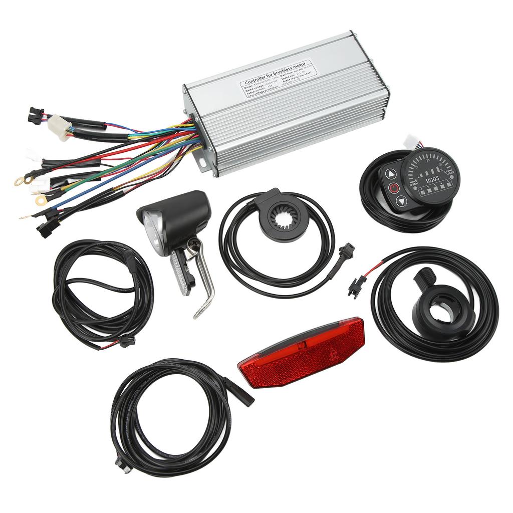 36V 48V Electric Bike 30A Sinewave Controller LED 900S Display with Thumb Throttle Power Assist