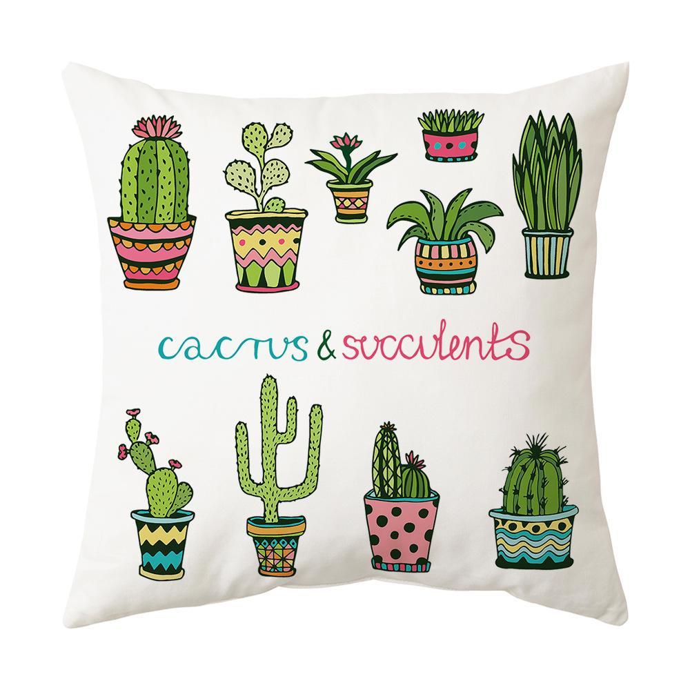New Pineapple Cactus Yellow Pillow Geometric Pillow Cover Pillow Car Cushion Sofa Pillow Cover