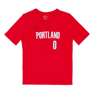Damian Lillard Portland Trail Blazers T-Shirt Kinder Tops 3Y2B7BCJS-TRADL