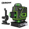 4D 16 Lines Laser Level 1PC or 2PC Li-ion Battery Remote Pulse Mode Receiver Super Powerful Green Beam Professional Laser
