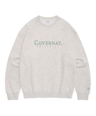 COVERNAT Authentic Logo Sweatshirt Oatmeal