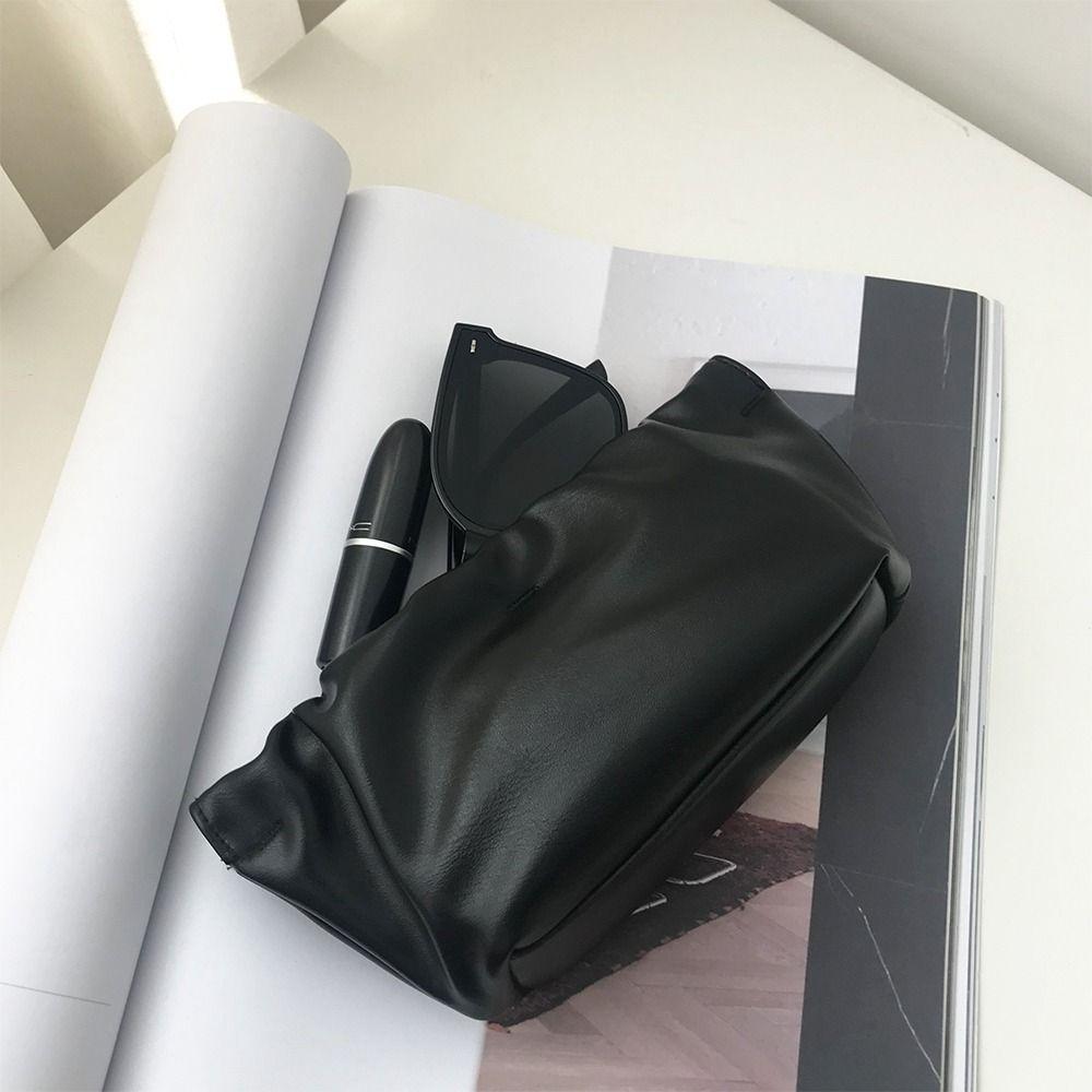 Bag Automatic Closed PU Leather Glasses Case Cosmetic Bag Eyewear Storage Bag Sunglasses Pouch