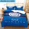 3PCS Football Club Ham-worthy Homes Bedding Set,Including 1pc Duvet Cover And 2pcs Pillowcases Perfect for Bedroom, Dormitory, Fan Christmas Gift