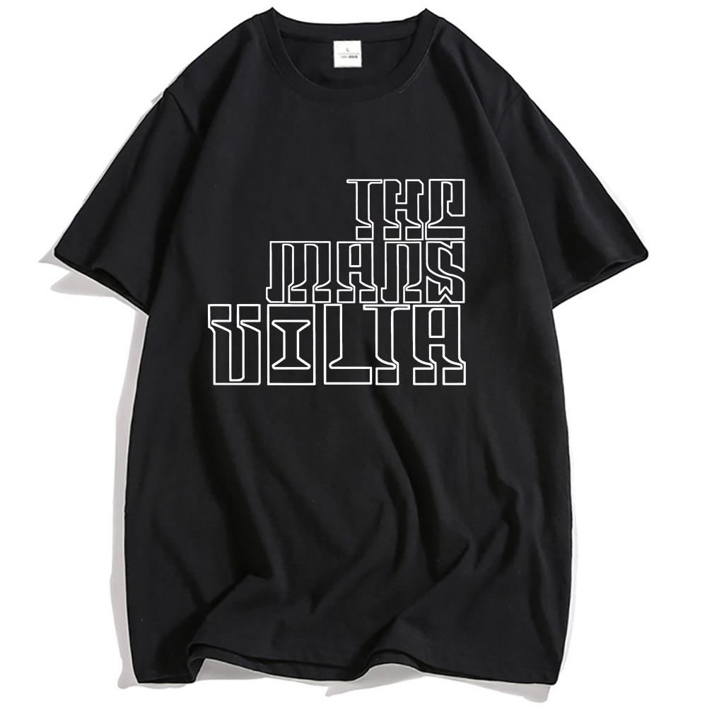 THE MARS VOLTA Logo Aufdruck T-Shirt Grafikbekleidung Lässig Locker Kurzarm T-Shirts Mode Herren Damen T-Shirt Unisex