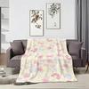 Healing Soft Aesthetic Throw Lightweight 240G Flannel Blanket Soft Skin-Friendly For Summer Cooling