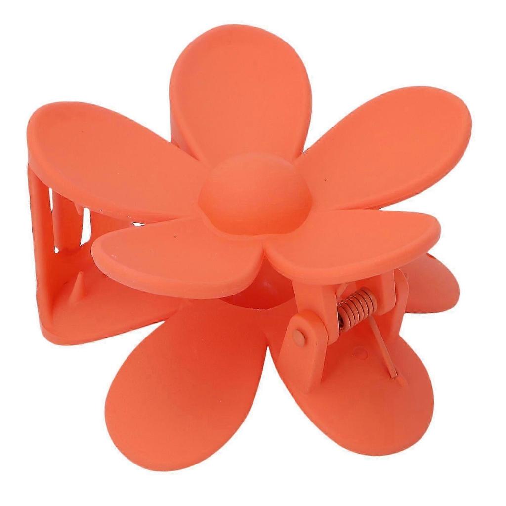 Flower Hair Clip Big Non Slip Matte Cute Women Girls Hair Accessories for Thick Normal Thin HairOrange