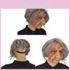 Masque Vieille Dame en Latex Pour Fête d'Halloween, Costume et Farces Amusantes