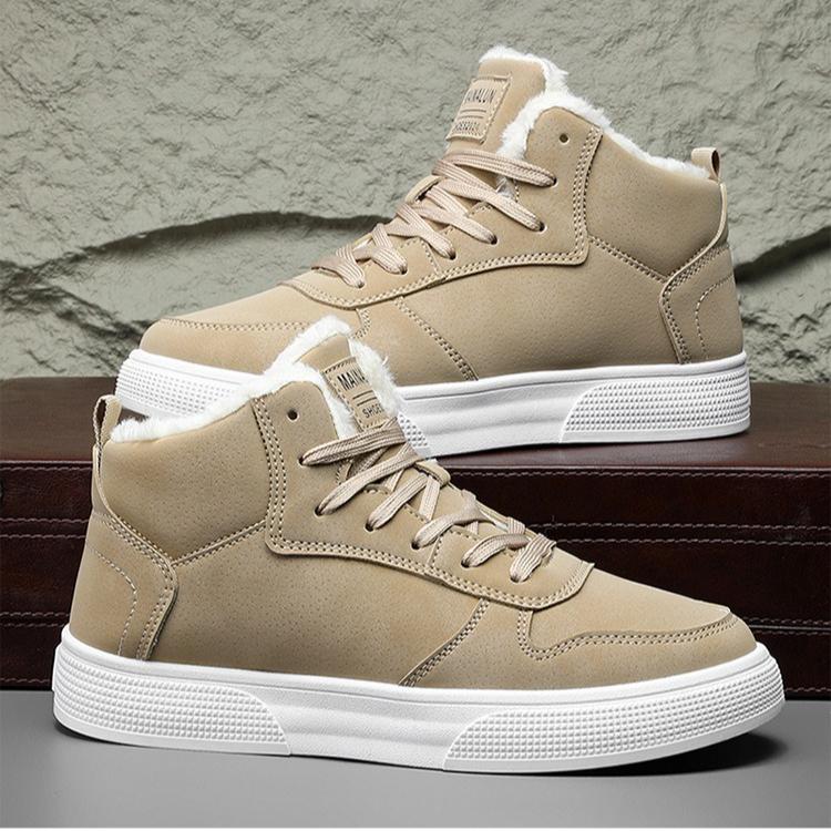 Męskie buty zimowe buty męskie obuwie ciepłe futrzane śniegowce kostki Botas Hombre zimowe buty dla mężczyzn pluszowe zimowe trampki Plus rozmiar