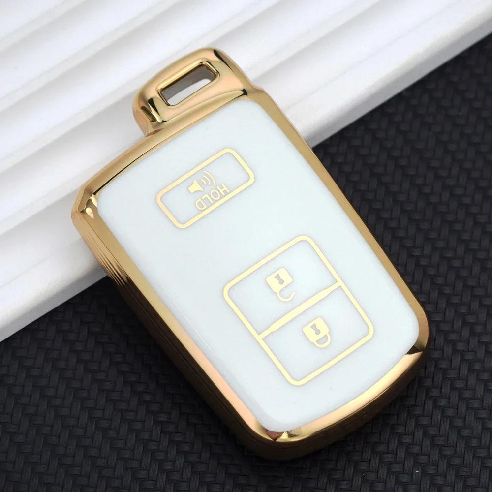 Tpu Car Key Cover Case Bag Holder Shell For Toyota Camry Rav4 Avalon Auris 2 3 4 Buttons Smart Keyless Holder Protector