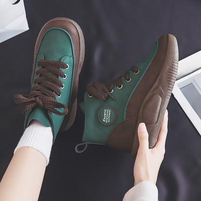 High-Top Schuhe Damen Herbst Neue Damenschuhe Großer Kopf Rocking Shoes Dicksohlige Freizeitsneaker Street Shooting Ins Mode