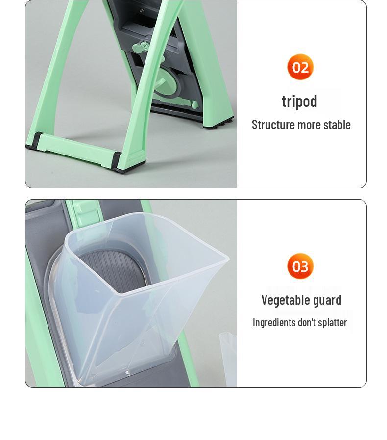 304 Stainless Steel Multifunctional Vegetable Cutter & Peeler - Kitchen Slicer Dicer Shredder