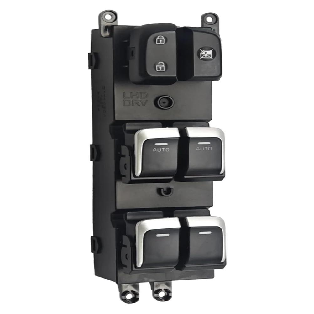 93570-B2130CA 93570-B2140CA Front Left Driver Side 2 AUTO Power Window Main Control Switch (Black+) Compatible for Soul 2014-2019 93570B2130CA
