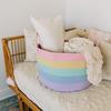miflame Large Rainbow Cotton Rope Storage Basket