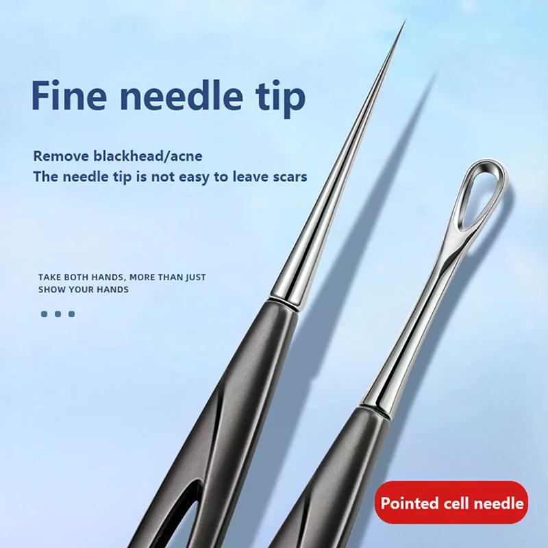 Acne Needle Blackhead Clip Remover Extraction Pore Black Head Cleaner Face Skin Care Deep Cleansing Needle Tools