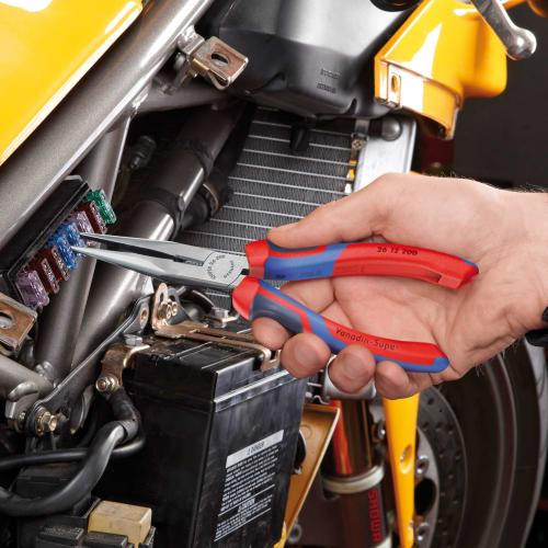 KNIPEX Long Nose Pliers, 200mm, 2612200