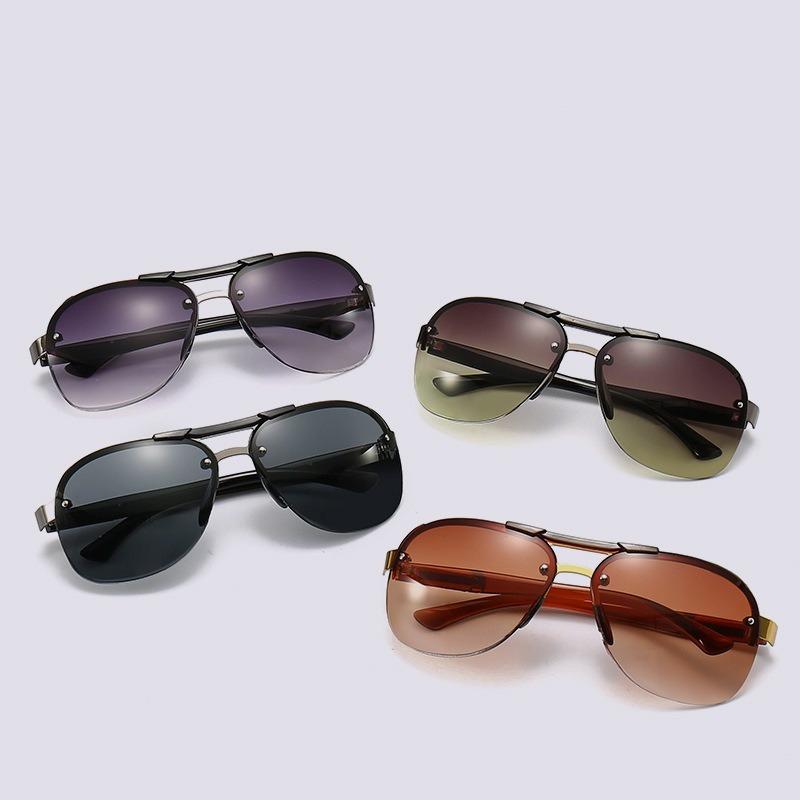 Metal Frameless Men's Sunglasses Fashion Toad Glasses for Driving Fishing Fashion Glasses