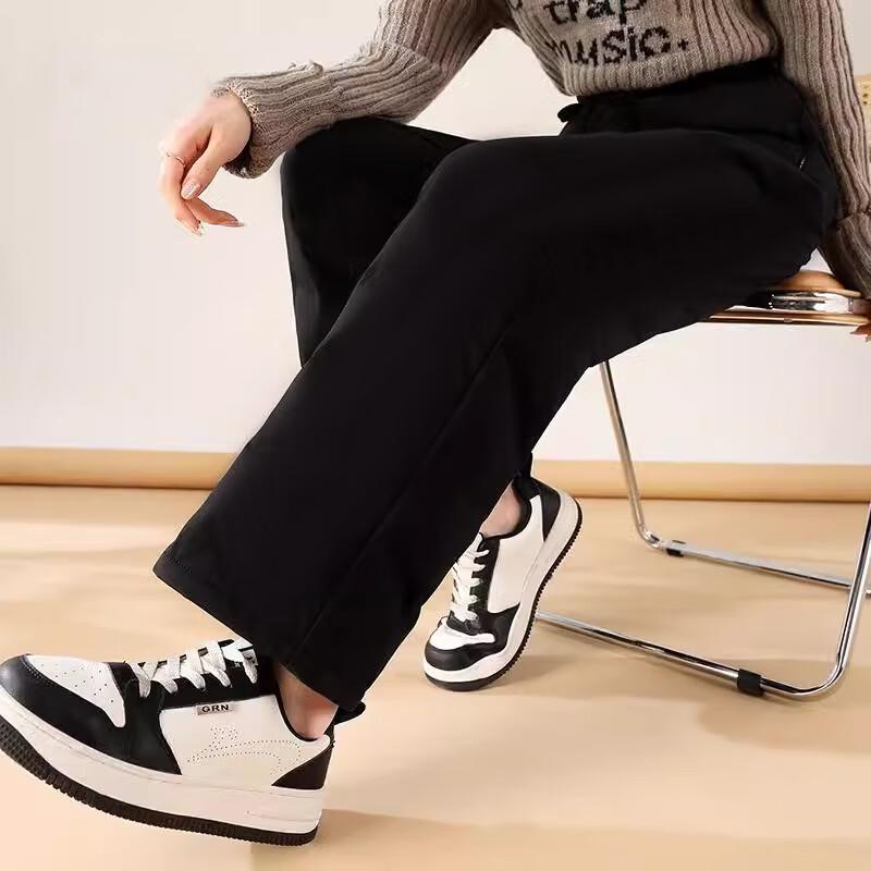 LANGSHA Women's Extra Thick White Duck Down Thermal Pants