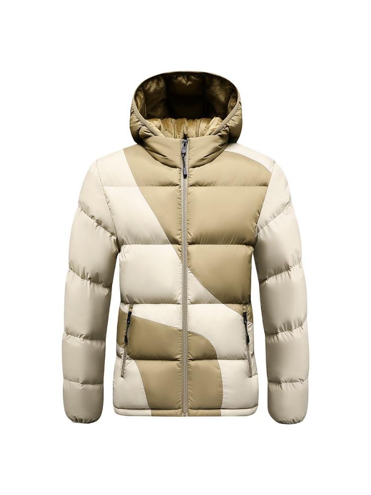 

Light Thin Section of The Cotton Jacket Men s Winter Hit The Colour Casual Trend Thickened Hooded Top Coat Comfortable and Versatile Jacket 4XL