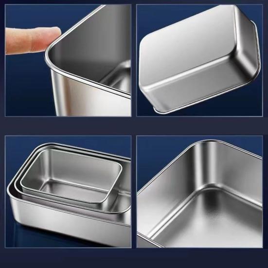 3Pcs Bacon Cheese Container Airtight Deli Meat Storage Box with Lids Fridge Safe Sealed Fruit Lunch Storage Box