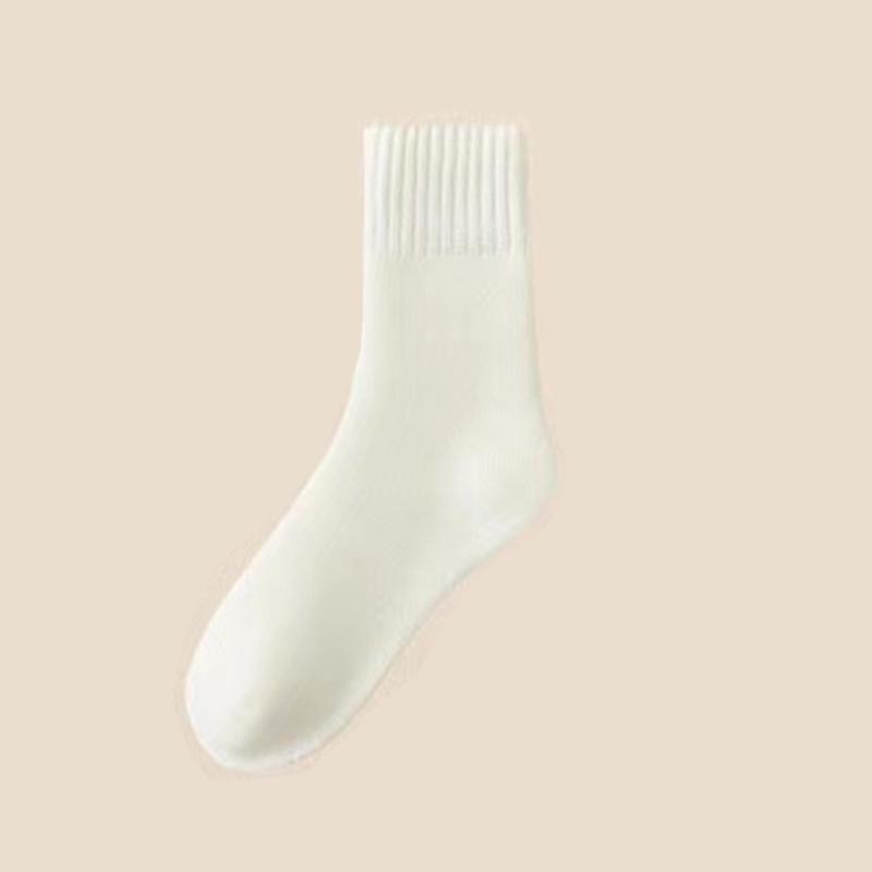 

Женские плюшевые толстые бархатные зимние носки - средней и длинной длины для тепла One-size nude socks