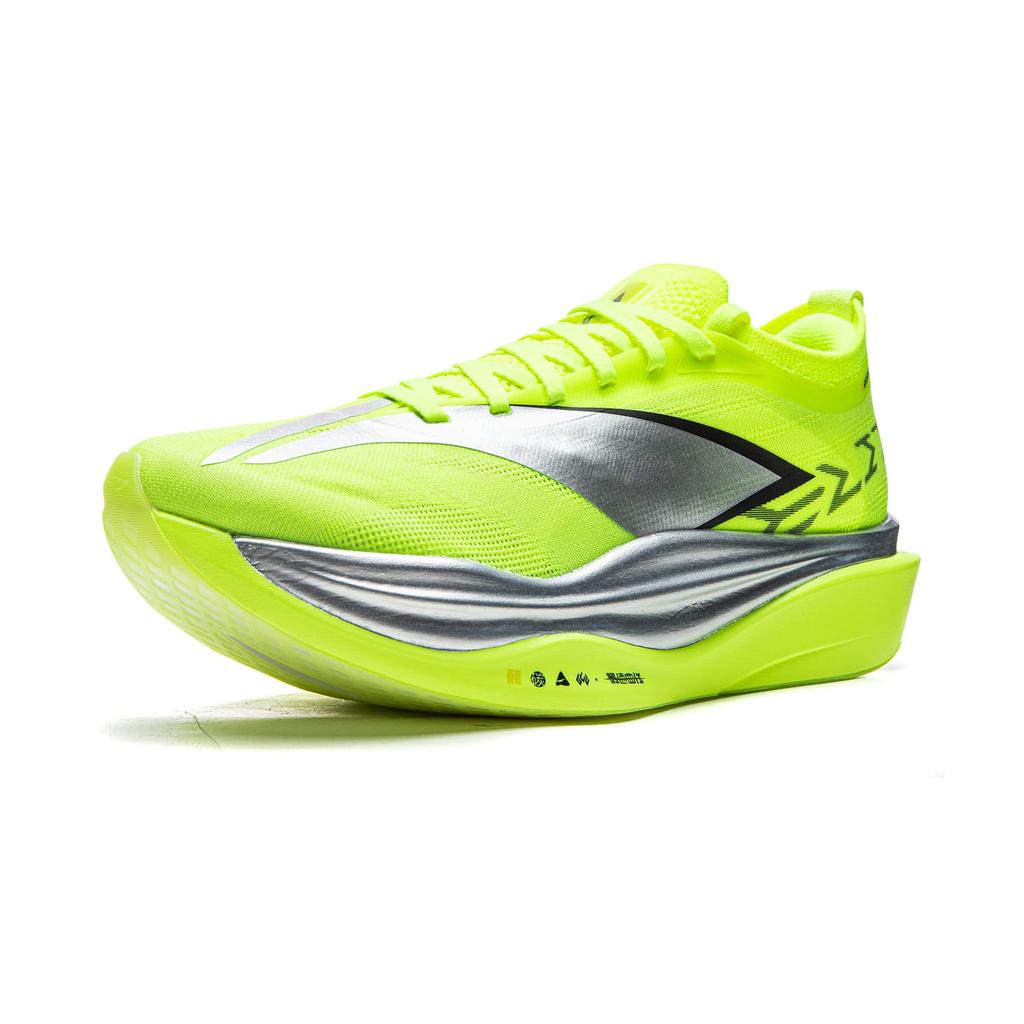 Scarpe da Corsa Li Ning Feidian 6 ELITE Basse con Piastra in Carbonio Unisex Verde Fluorescente Brillante ARMW001-1