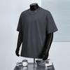 Pure Cotton Men T Shirt Short Sleeve Solid Color Tops for Simple