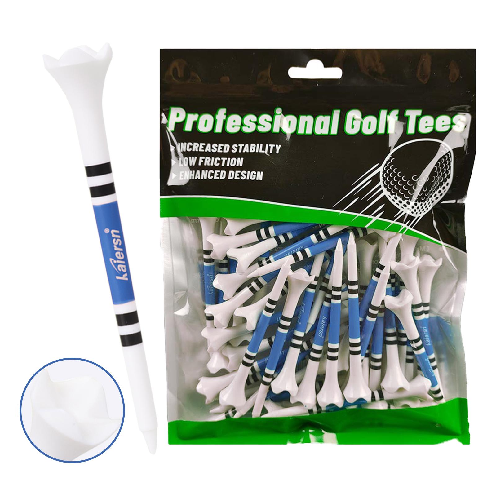 

Kaiersn 50 Pcs Golf Ball Seat ABS 4-Claw Stripe Design Available in 3 Colors Durable Golf Accessories Suitable for Practice Fiel синий