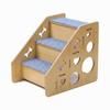 Carpeted Pet Steps Non-Slip for Bed Access, Senior Dogs