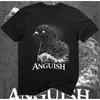 Anguish Pigeon T Shirt Dark Humor Trippy Bird Existential Meme Goth Vintage Breathable Homme Graphic