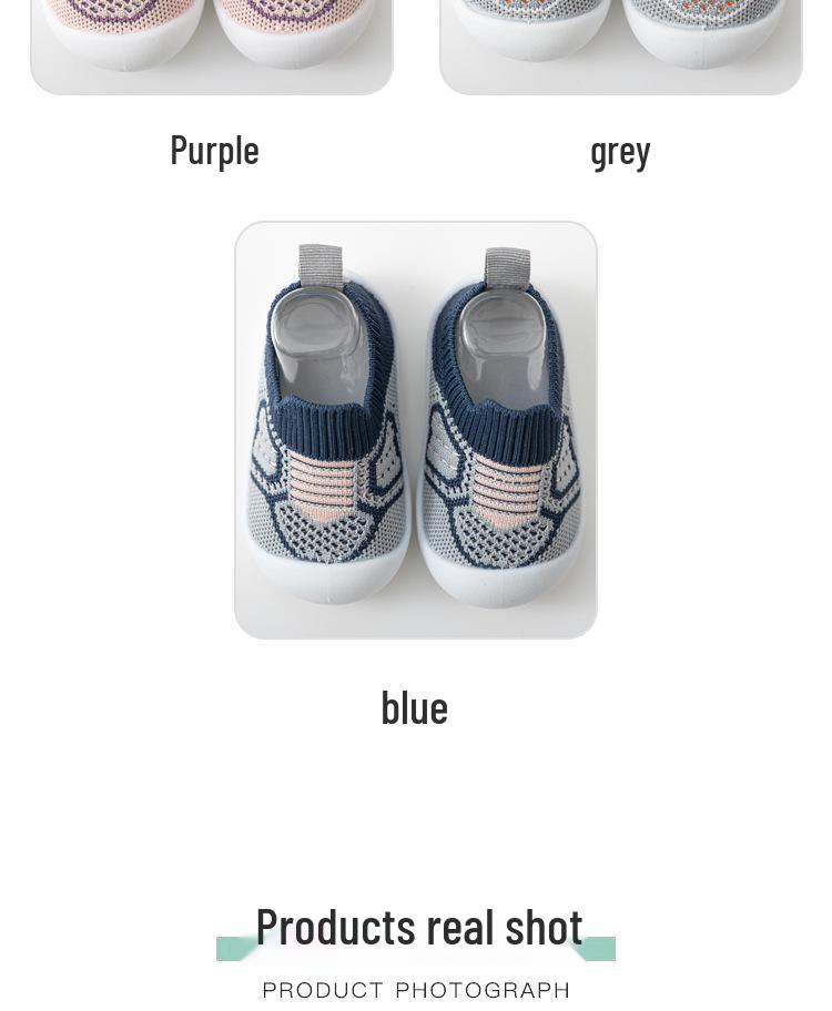 Soft Sole Non-Slip Breathable Sock Shoes for Baby Toddlers - Slip-On Design for Boys & Girls, Perfect for Spring & Summer