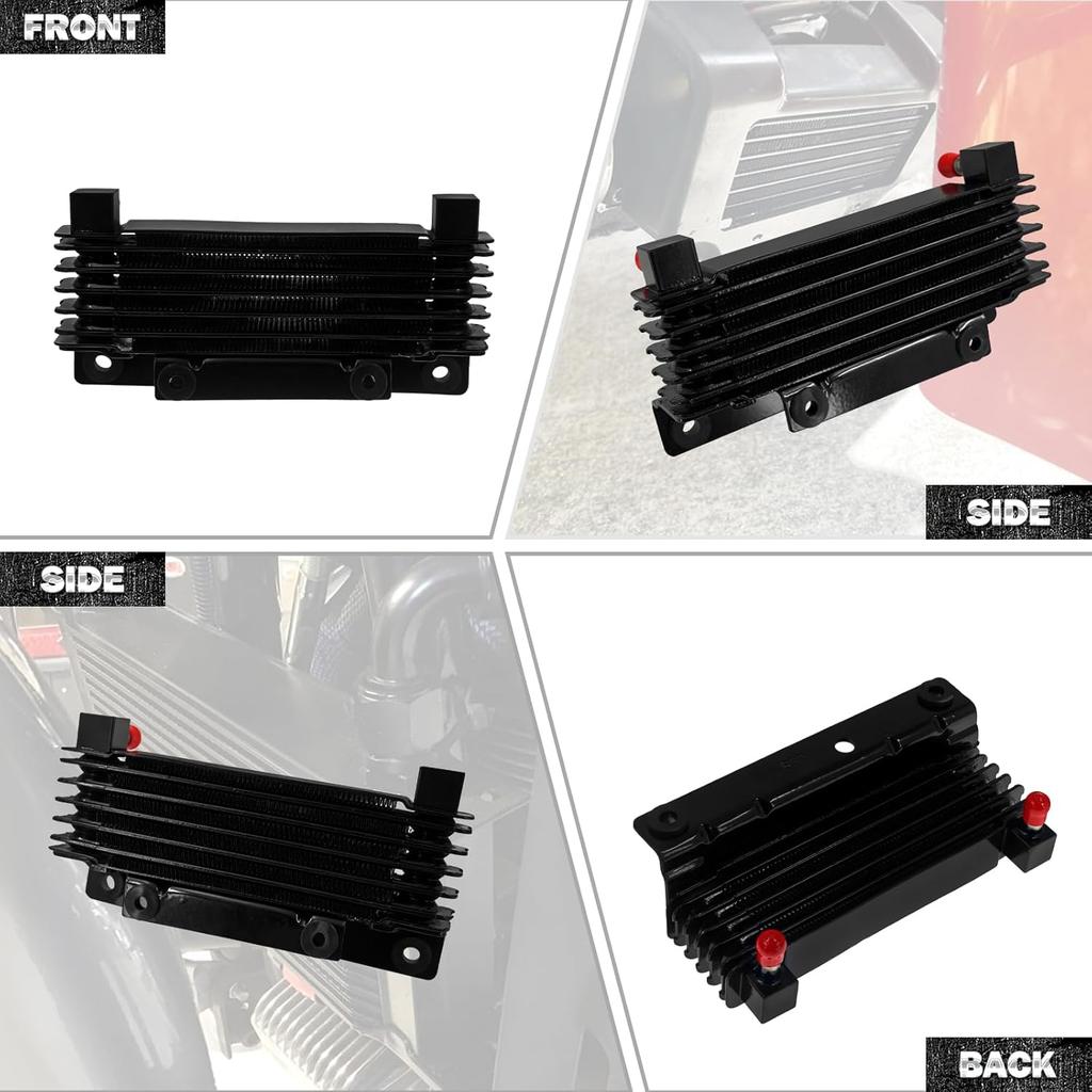 HDBUBALUS Motorcycle Oil Cooler Radiator Fit for Harley Touring Road King Road Electra Street Glide FLHR FLHTC 2009-2016