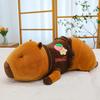 Strawberry Plush Capybara Toy Cartoon Animal Stuffed Doll Decoration Kids Gift