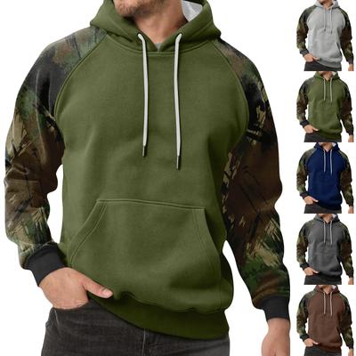 Moletom Camuflado Masculino com Capuz Moletom Casual Esportivo Masculino Tamanho Grande
