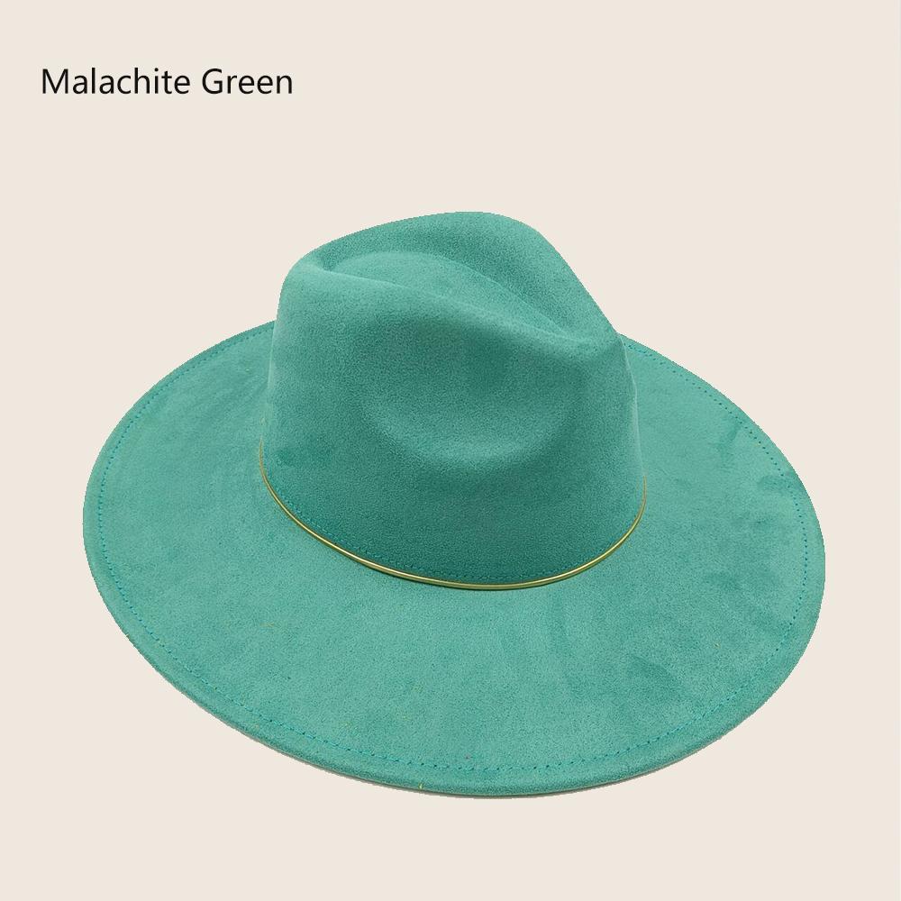 Suede Wide-brimmed Hat 9.5 Cm Brim Width Unisex Suitable for Jazz Hat Fedora Hat Church Hat Felt Hat Soft Felt Hat Panama Hat.