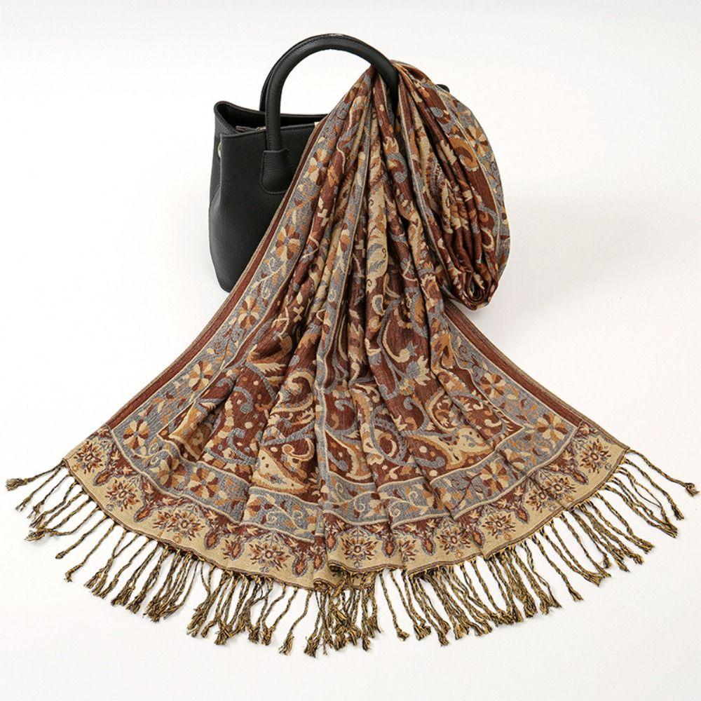 Poncho Stoles Cashmere Scarf Thick Pashmina Women Neckerchief Fashion Winter Warm Shawl Wrap