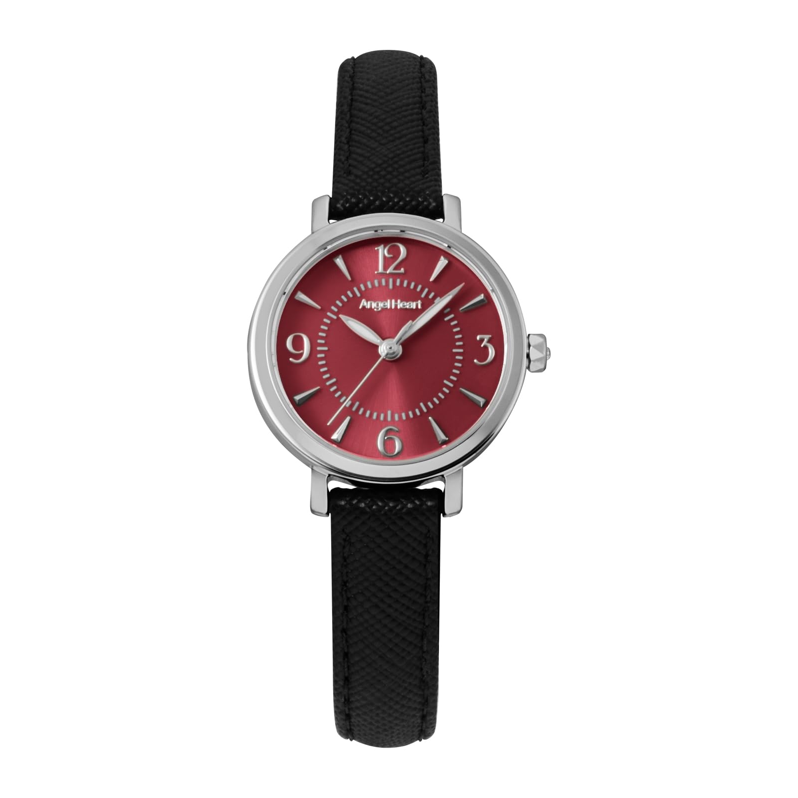 Flowery Time Solar 3 ATM Water Mineral Red [Angel Heart] Watch, Powered, Resistant, Glass, Dial, OAA25S-BK-RE-AM, Women s [Authentic]