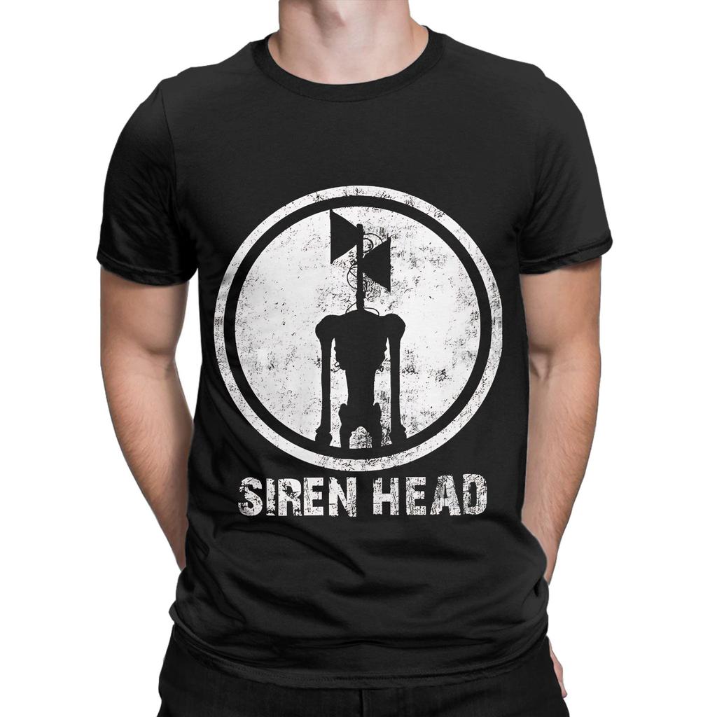 Maglietta 100% Cotone Grafica Logo Siren Head Magliette Siren Head Top Per Unisex
