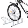 Freestanding Floor Bike Rack for 3 Bikes Galvanized Steel