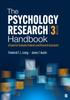 The The Psychology Research Handbook : A Guide for Graduate Students and Research Assistants Book