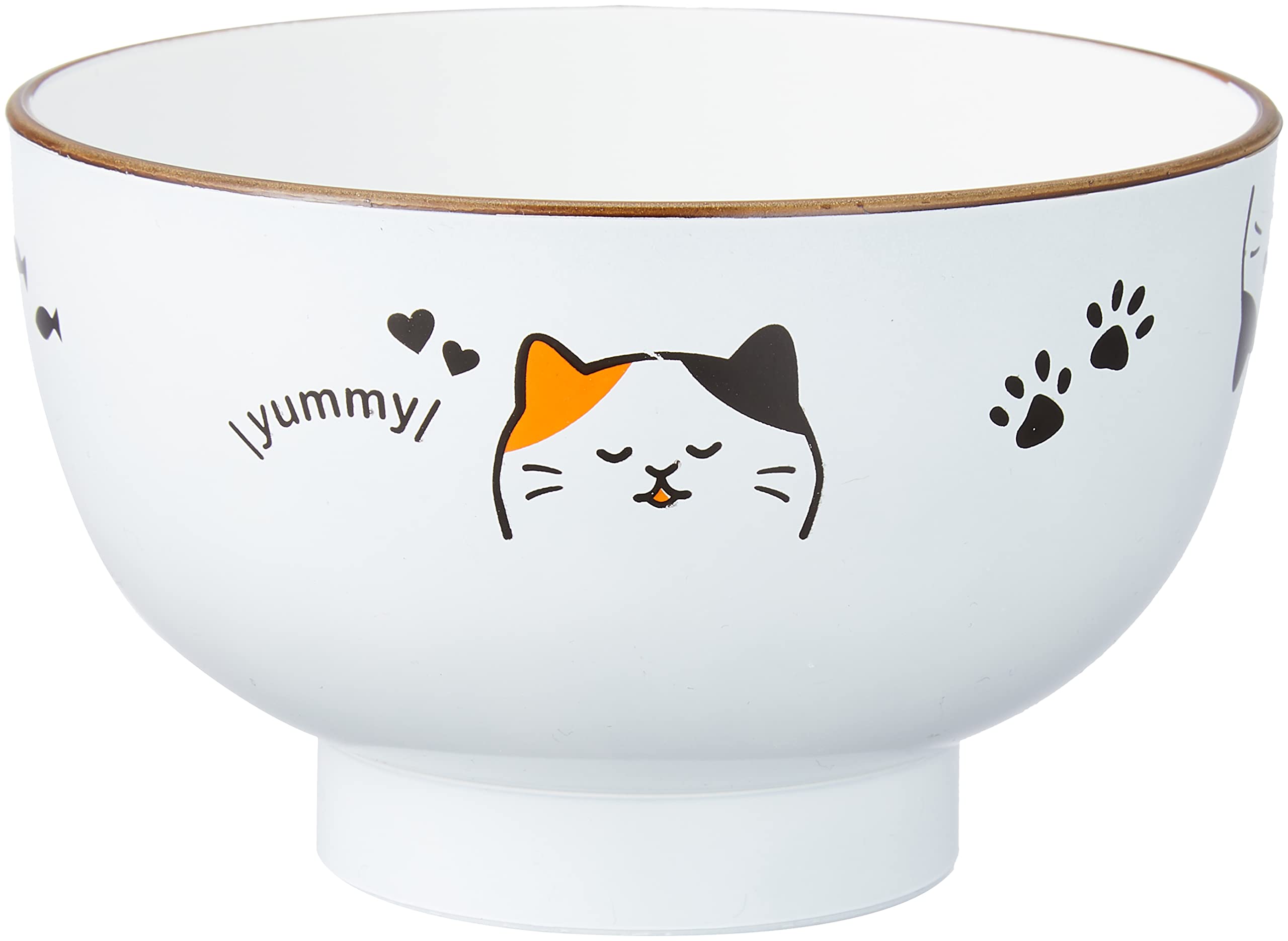 Calico cat bowl and dishwasher (microwave safe) белый